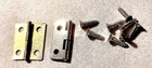 Hinges 17mm x 15mm With  Screws Jewellery Box Lid Dolls House Free Post