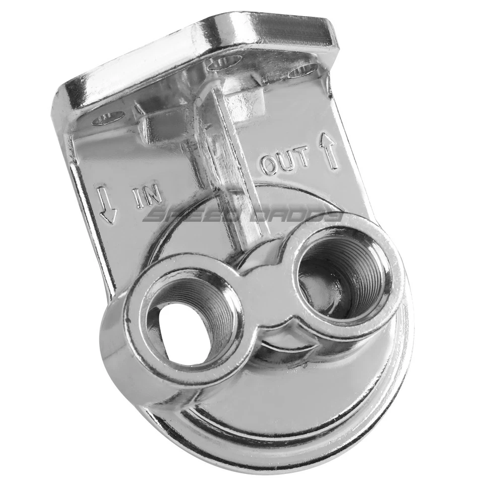 KIT DE REUBICACIÓN ENFRIADOR FILTRO ACEITE MOTOR ALUMINIO MUSTANG 79-04 + MONTAJE MACHO Foto 3 de 4