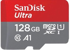SanDisk Ultra Micro SD 128GB Class 10 SDHC SDXC Memory Card & Adapter with gift
