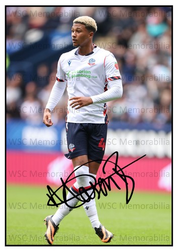 11186. Mason Burstow Signed Pictures (A4 Prints) Hull City Chelsea Bolton etc.