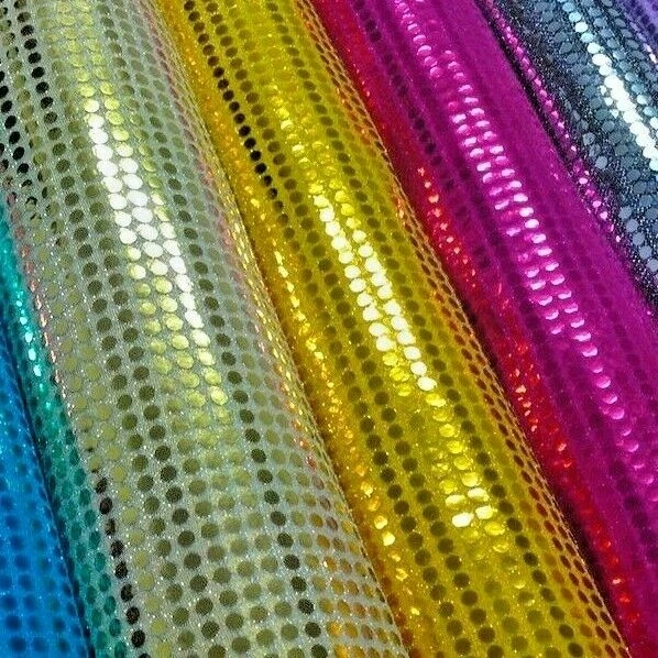 MIDTEX £3.99 6mm Sequin fabric shiny sparkly material fancy dress costume Per Metre M63