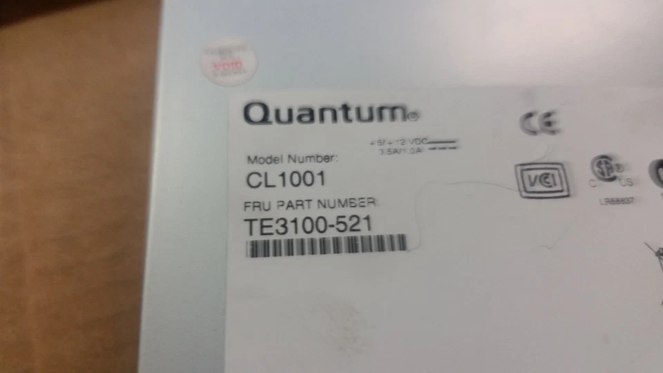 Quantum CL1001 68 Pin SCSI Tape Drive LTO-2 Ultrium 200/400GB 5.25 TE3100-521 - Image 3 of 3