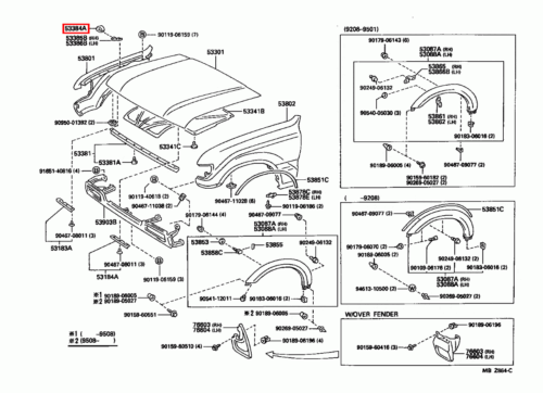 Genuine Toyota LandCruiser 80 Series FZJ Fender Bonnet Bumper Rubber Cushion x2 - Picture 5 of 9