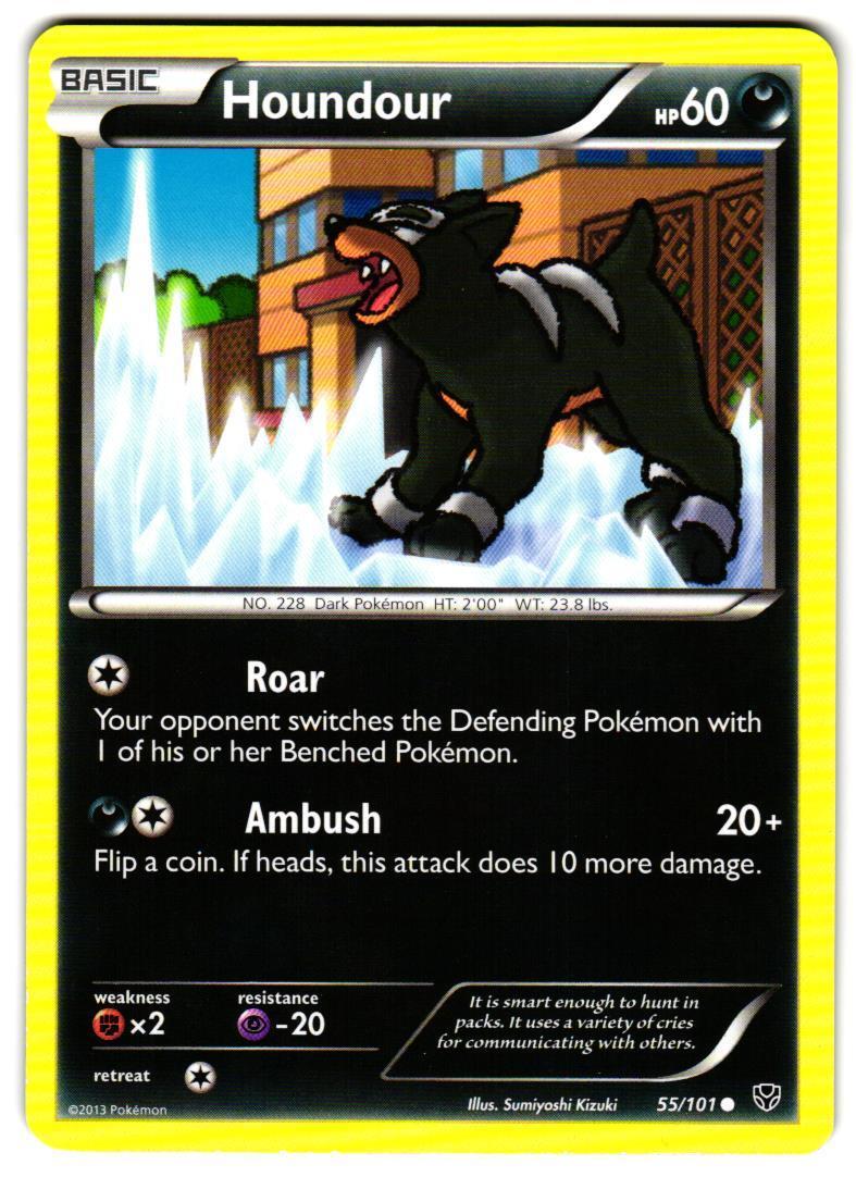 Pokemon Plasma Blast Houndour #55/101 Common Lightly played