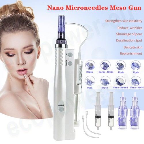 Hydra Pen Device with 2Pcs 12/24/36/42Pin Nano Nee/dles Cartridges Micro Tips - Picture 3 of 26