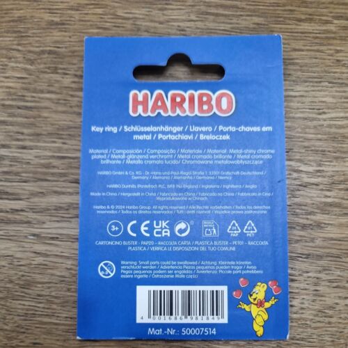 Haribo Heart Metal Keyring New & Sealed Sweets Gold Bear - Picture 2 of 2