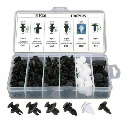 Clip Trim Car Push Pin Rivet Bumper Door Panel Retainer Fastener Kit Accessories