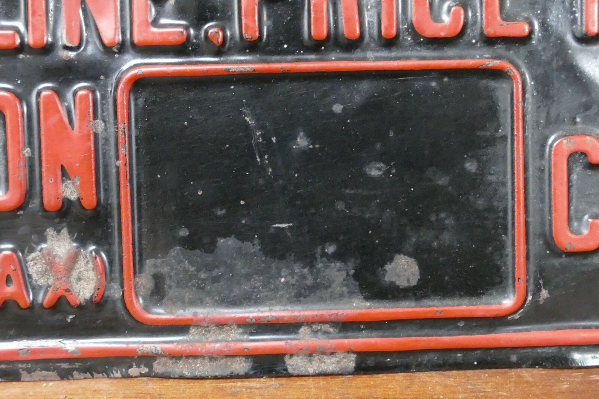 Vintage 1920s/1930s Gas w/ Tax SIGN Pump Plate Price Gas Service