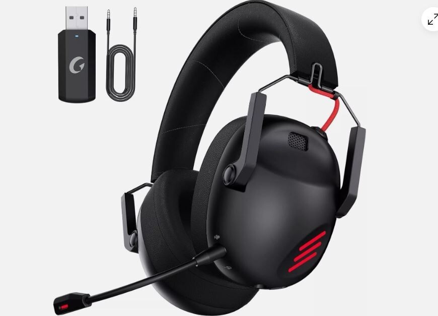 Kapeydesi Captain 600 Wireless Gaming Headset - Black & red New In Box