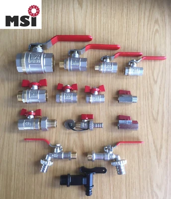 MSI Kugelhahn Absperrhahn Wasserhahn KFE Hahn Auslaufhahn 1.2 Zoll 1/2" bis 3"