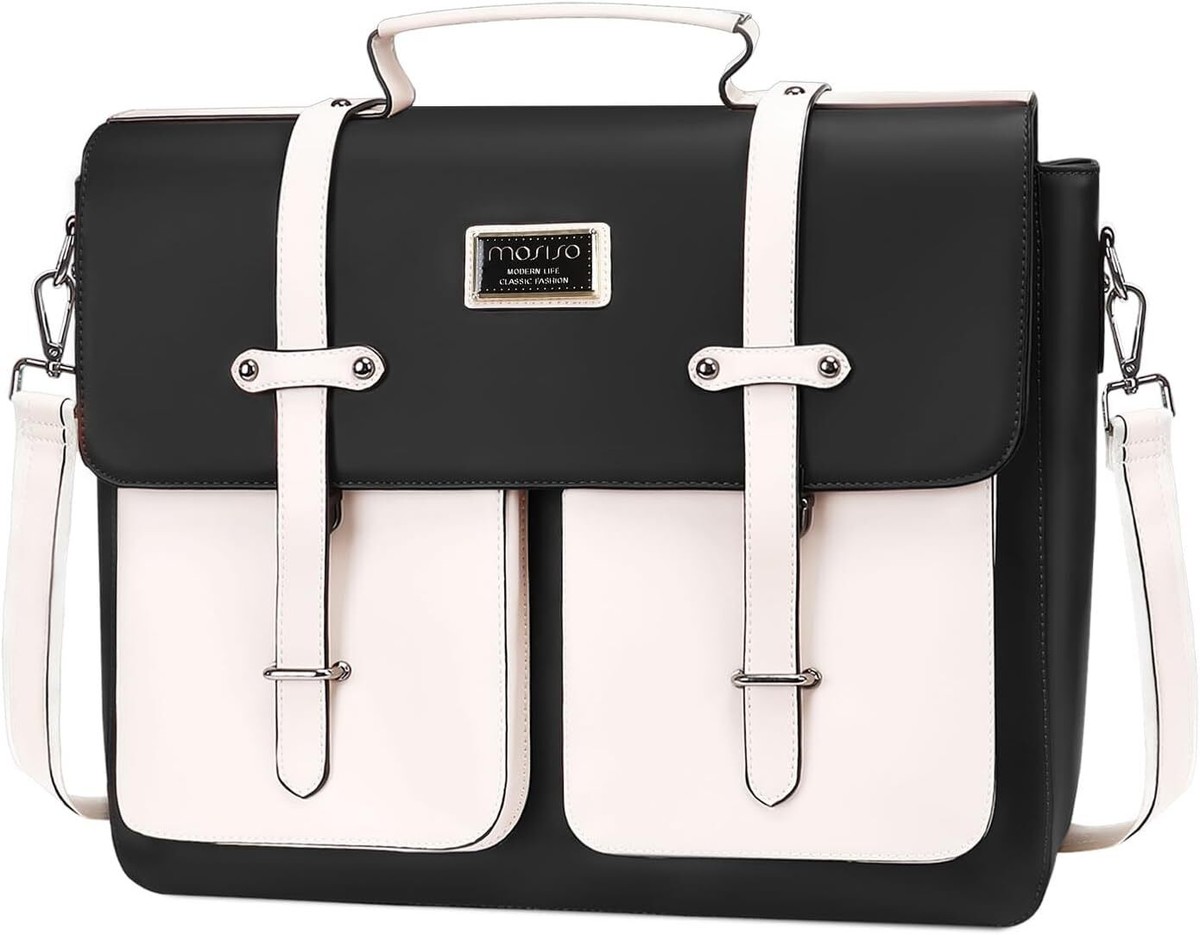 PU leather Laptop Bag for Women 15 15.6 inch Backpack 