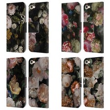 OFFICIAL UTART ANTIQUE FLOWERS LEATHER BOOK CASE FOR APPLE iPOD TOUCH MP3