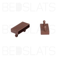 Supports de lattes de lit/bouchons latéraux de remplacement 53 mm pour lattes de lit à ressorts en hêtre 2 broches