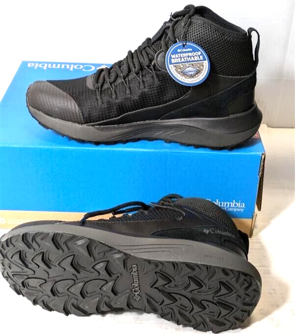 Botas de senderismo impermeables Columbia Trailstorm Mid para hombre - negras