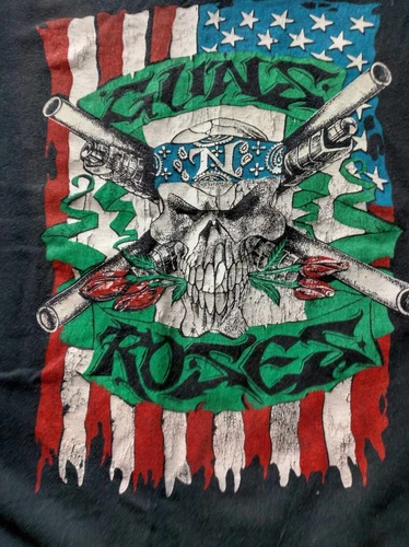 Rare Guns N' Roses Metallica Stadium Tour T Shi 1990s vintage concert t-shirt, vintage, size XL, single stitch, B+ condition