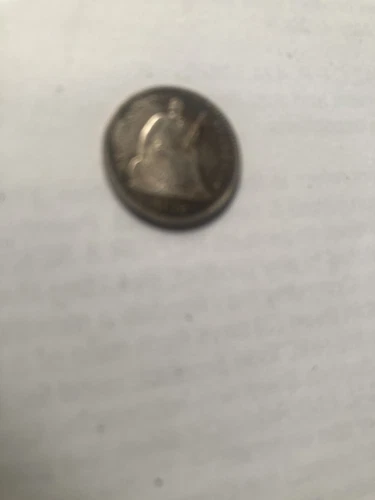 1872 Seated Liberty Silver Half Dime CHOICE UNC TONER  Sharp Details