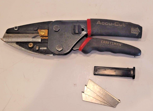 Craftsman Vintage Professional Accu-Cut Utility Cutter 37310 with 3 New Blades