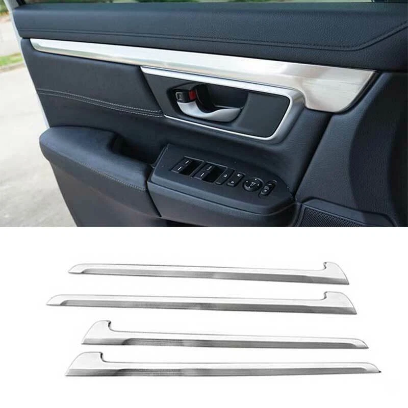 For Honda CRV CR V 2017 2022 Silver Steel Interior Door Panel