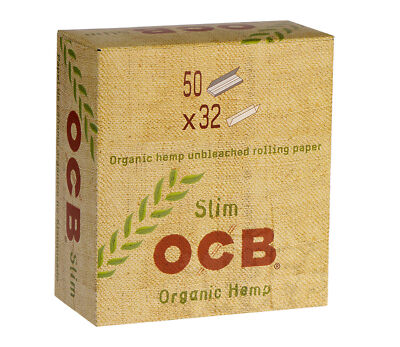 ORIGINAL OCB BIO HANF KING SIZE NATURAL SLIM ROLLING PAPERS SMOKING ORIGINAL.