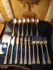WMF Cromargan Vtg Set Of 16 PCs  Stainless Germany Flatware