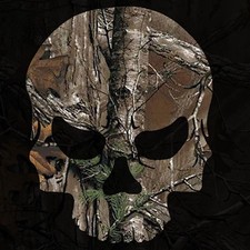 Camouflage Skull Decal Sticker