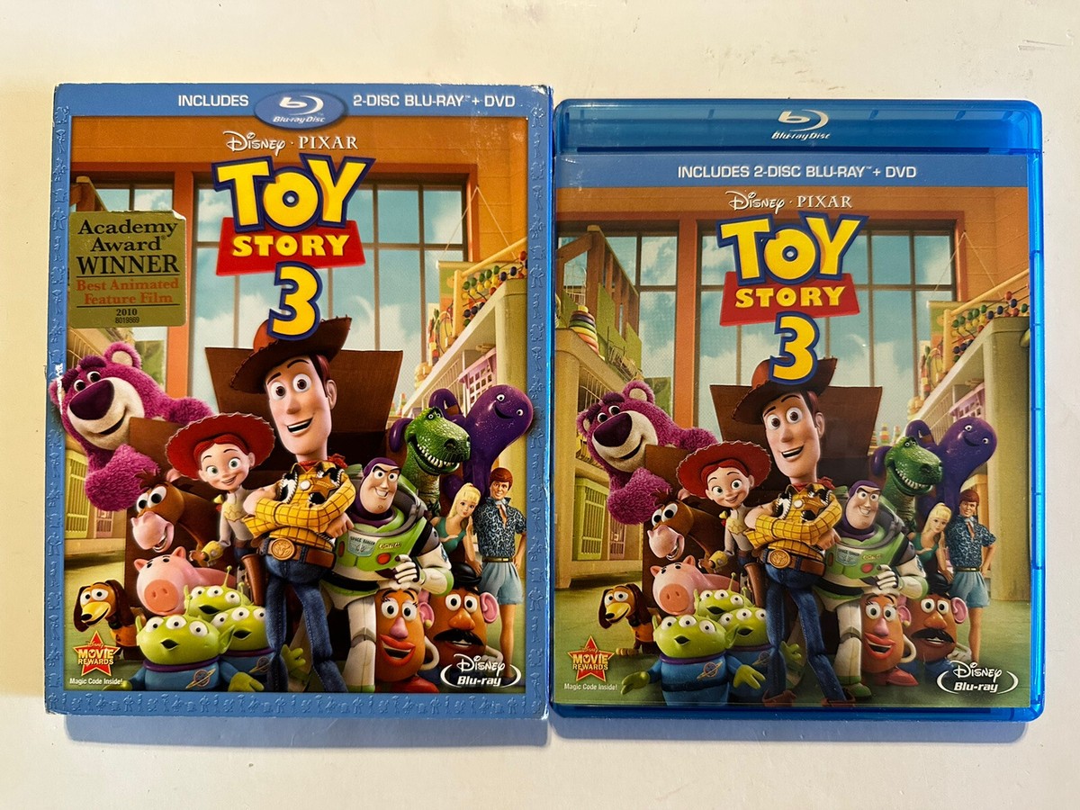 Toy Story 3 (Blu-ray/DVD, 2011, 3-Disc Set) With Slipcover | eBay