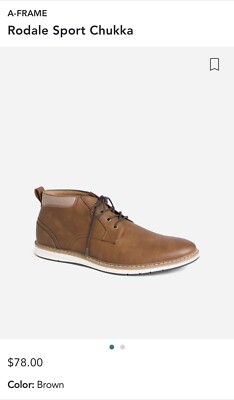 A-Frame Rodale Sport Chukka Boots. Brown. US 10 Rhodes Footwear Work Wedge Chukka Boot - Cognac | Chukka  main image 4