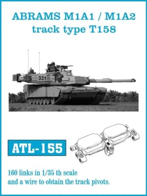 Friulmodel ATL-155 - 1/35 ABRAMS M1A1 / M1A2 track type T158 (Ketten) - Neu