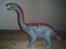 Dinosaur Toy Brontosaurus Dino - Roaring Sounds  Eyes Light Green Action Figure