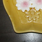 Ceramic Owl Spoon Wall Holder Daisy Eyes Vintage MCM Harvest Yellow Gold Kitchen — photo 2