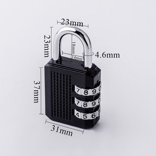4 Digit Combination Lock Password Padlock for School Travel Gym Luggage Locker - Picture 11 of 16