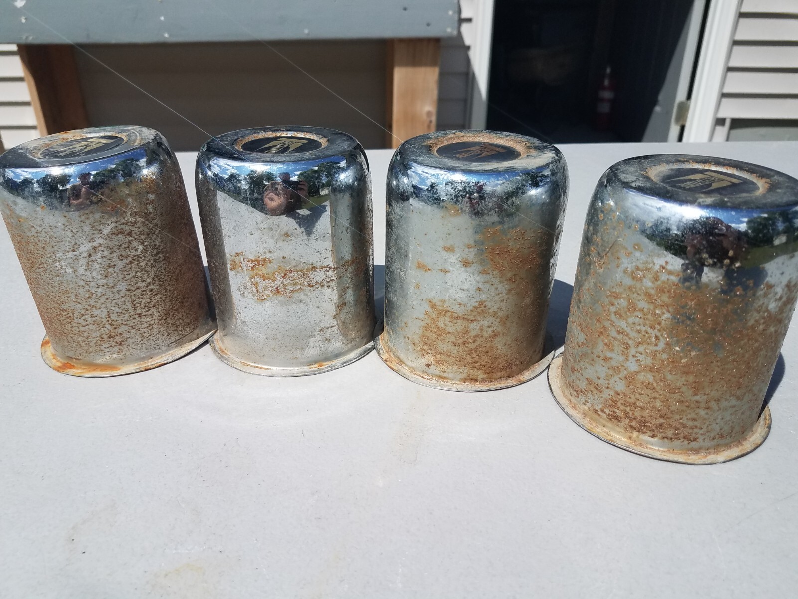 Vintage Set of 4 1985 Chrome Keystone Wheel Center Caps eBay