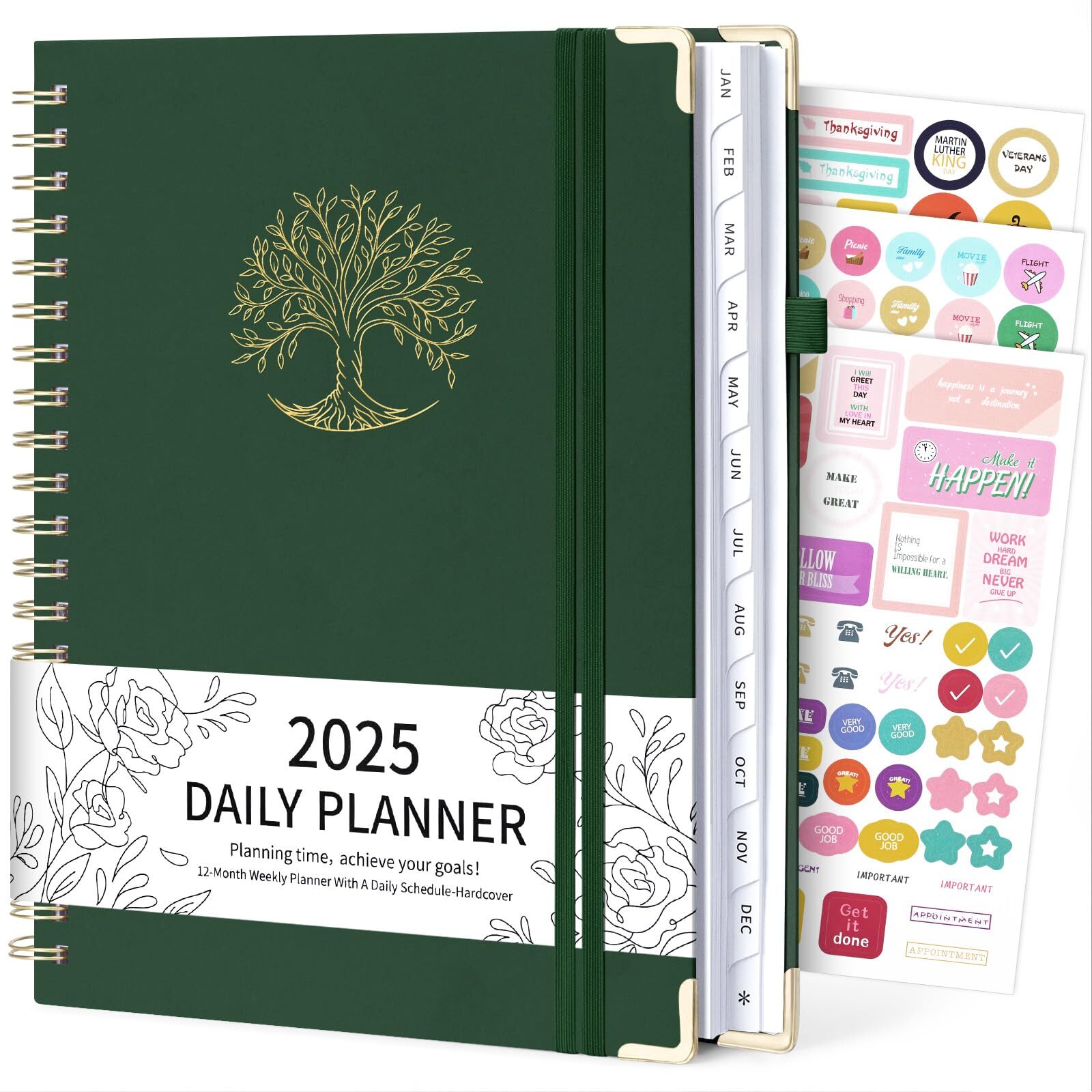 EYROZILL 2025 Planner Weekly and Monthly Planner 2025-2026 Planner with Notes...