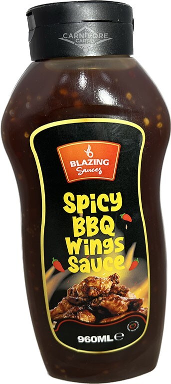 BLAZING Sauces - SPICY BBQ WING SAUCE - 960ml - ideal for chicken wings!