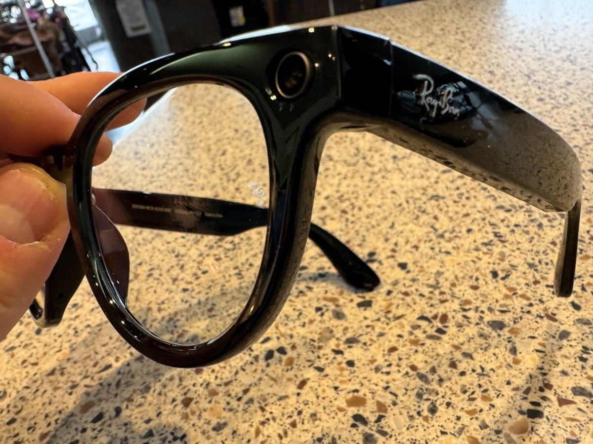 小物 HEADLINER RW4009F F SHINY BLACK Ray-Ban Meta Headliner RW4009F Smart Glasses Shiny Black