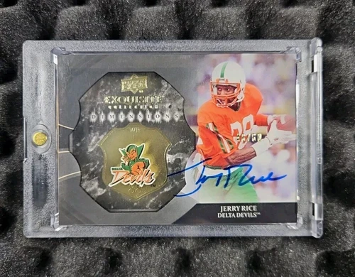 Jerry Rice 2012 Exquisite Autograph Upper Deck Dimensions #46/60 Auto Nr.Mint+🔥