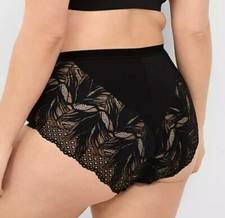 Lane Bryant Palms Lace-Back Microfiber No-Show Brief Panty Plus Size 26/28, 4X
