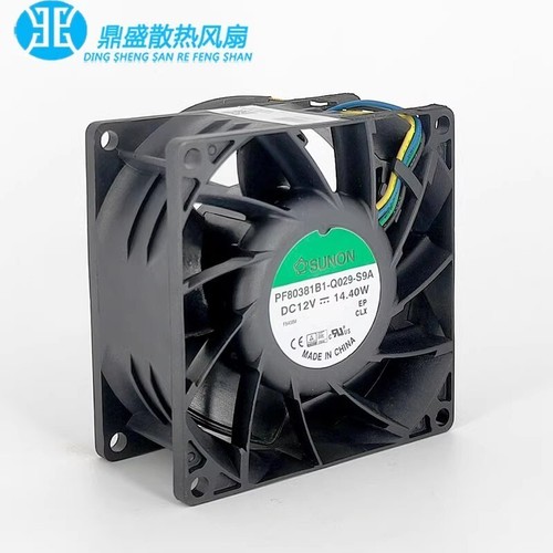 SUNON PF80381B1-Q029-S9A 8038 DC12V 14.4W 8CM Dual Ball High RPM PWM Cooling Fan - Picture 2 of 5