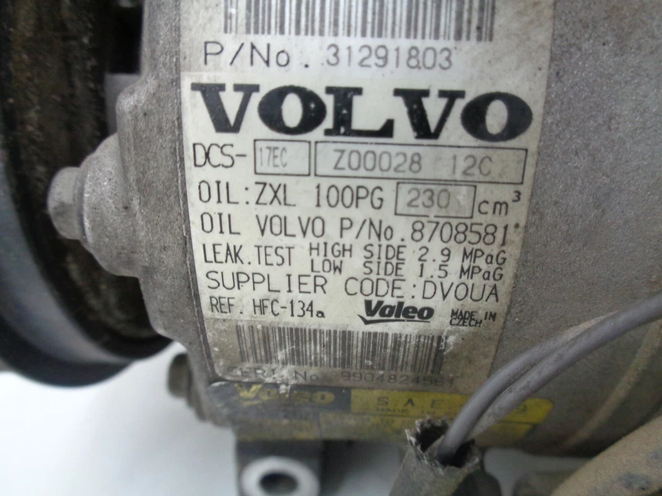 Volvo XC90 2005-2011 compresor de aire acondicionado 8 cilindros 8708581 OEM AK210362 Foto 3 de 4