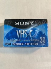 Sony 30 Minute VHS-C Tape Single New - Premium Grade Untested
