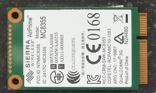 HP SIERRA MC8355 GOBI3000 634400-001 WWAN CARD 3G HSDPA GPS EDGE - Photo 2/2