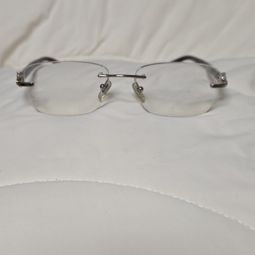 BVLGARI Rimless Metal Eyeglasses Silver 2169-B 52-17-140 Women