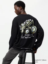 Uniqlo NWT Pokemon Black Graphic Sweatshirt Unown US Sizes XS-XL