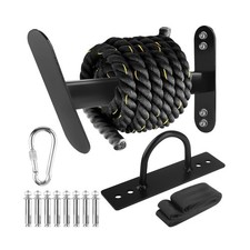 Battle Rope Hanger Anchor Strap Kit, Wall Mount Storage for Home and Gym