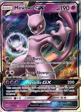 Pokemon Mewtwo GX 39/73 Shining Legends Holo Ultra Rare Heavily Played