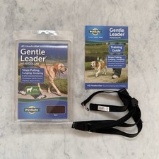 Gentle Leader Headcollar Large Black Dog Training Head Collar PetSafe 60-130 lbs