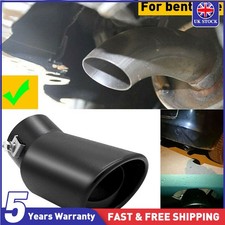 Black Car Exhaust Pipe Tip Rear Tail Throat Muffler Accessories 2.5" Inlet New