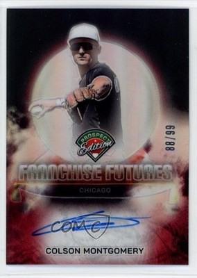 2025 Panini Prospect Edition Red Prizm 88/99 Colson Montgomery #FFS-CM Auto 1p5n