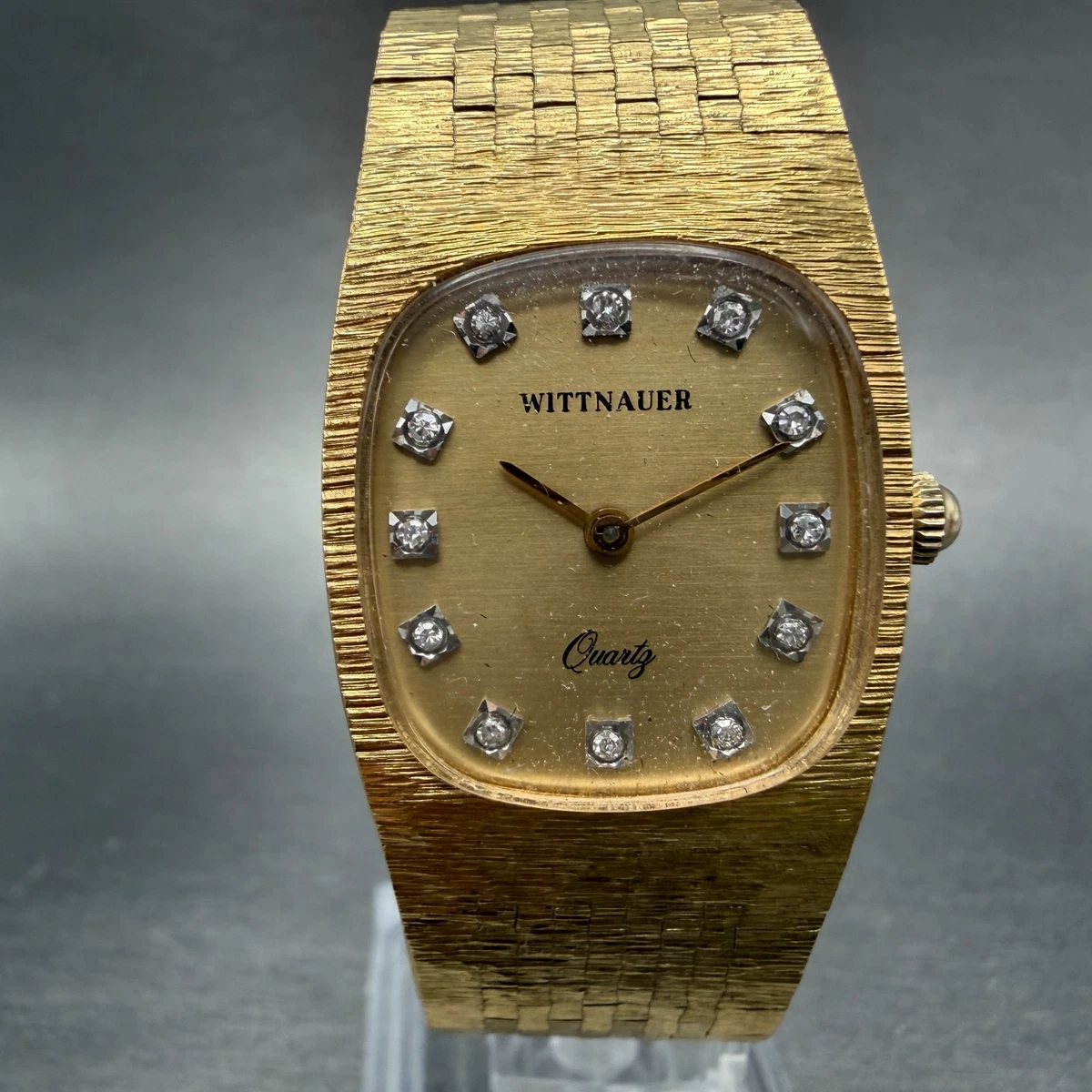 Wittnauer Gold-Tone Oval Watch Vintage Ladies Wittnauer Swiss Made Gold Tone Dress Oval  main image 3