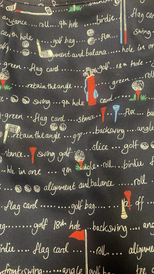 Falda de golf Liz para mujer 8 azules AOP línea A bolsillos cremallera falda corta Liz Claiborne golf Foto 3 de 4